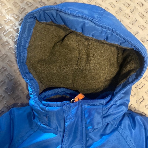 ❤️3/$30❤️Carters Blue Winter Jacket With Removable Hood Size 3T - Picture 3 of 7